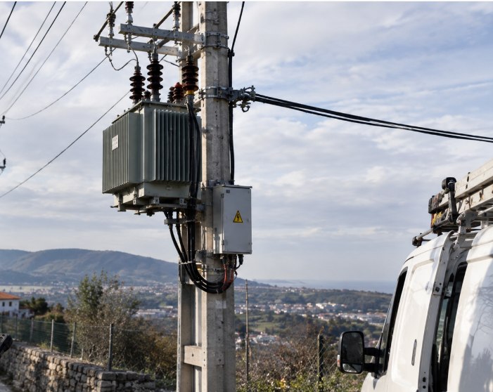 Centro de transformación de una red de distribución eléctrica